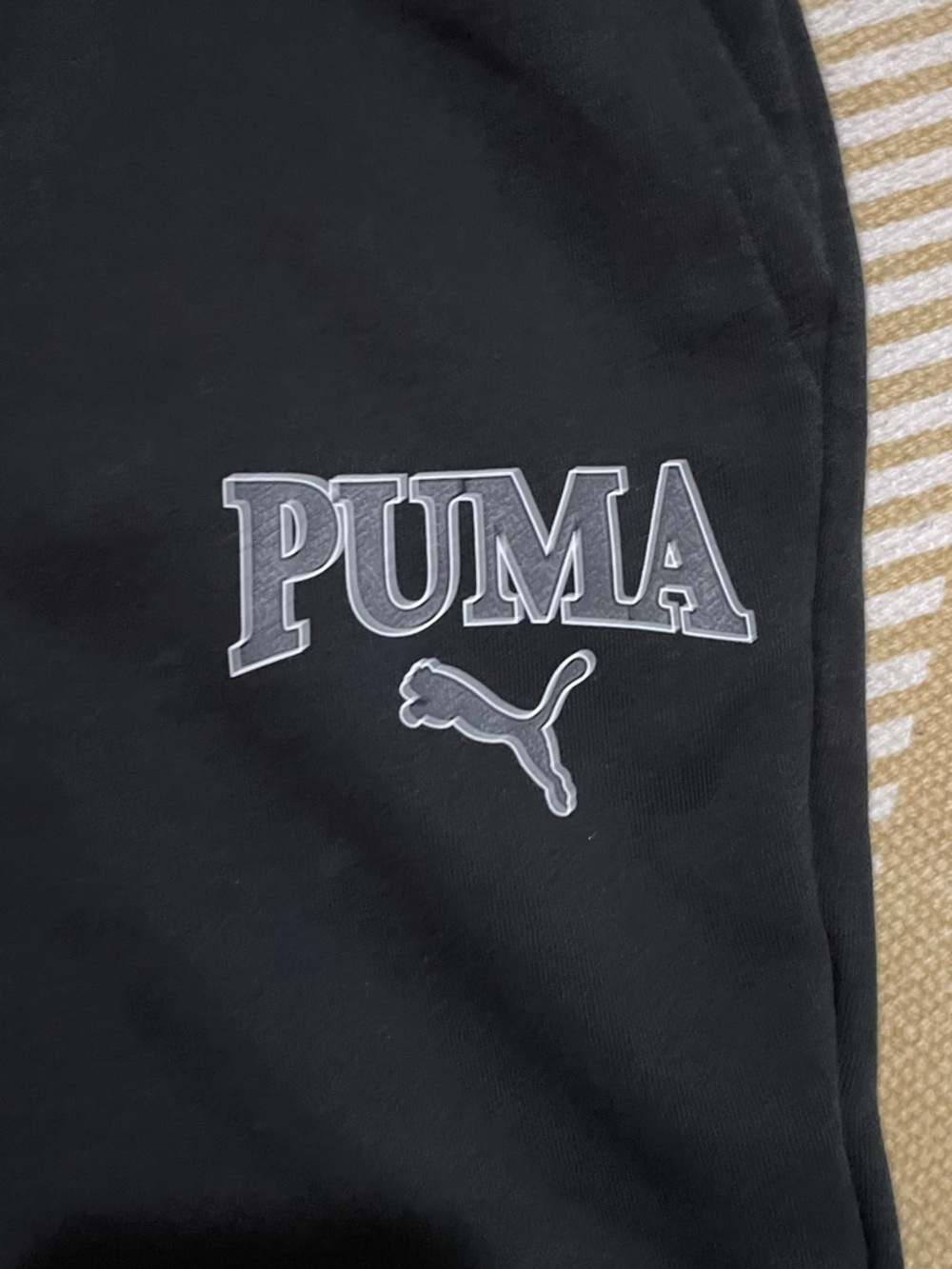 Puma Black Athletic Shorts with Contrast Stripe Waistband – Small EUC - Picture 8 of 14